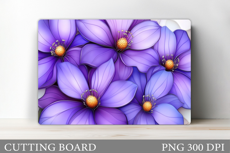 Floral Cutting Board Design. Flowers Cutting Board