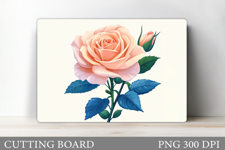 Roses Cutting Board Design. Roses Sublimation example image 1