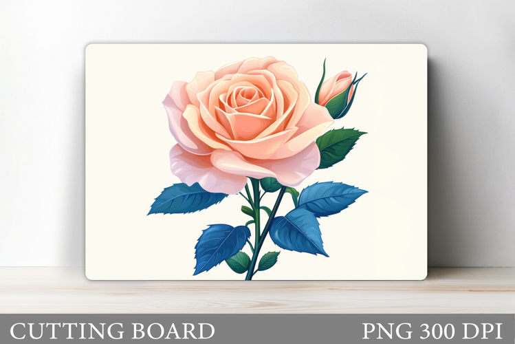 Roses Cutting Board Design. Roses Sublimation