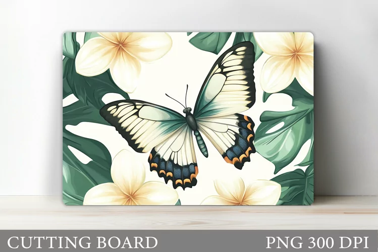 Butterfly Cutting Board. Flower Cutting Board Sublimation