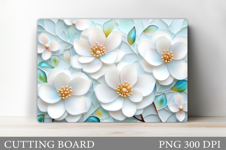 Flowers Cutting Board. Floral Cutting Board Sublimation