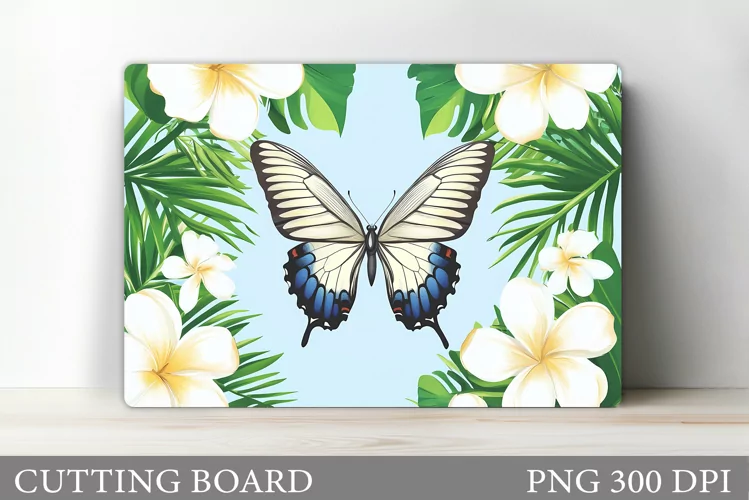 Butterfly Cutting Board Design. Butterfly Sublimation