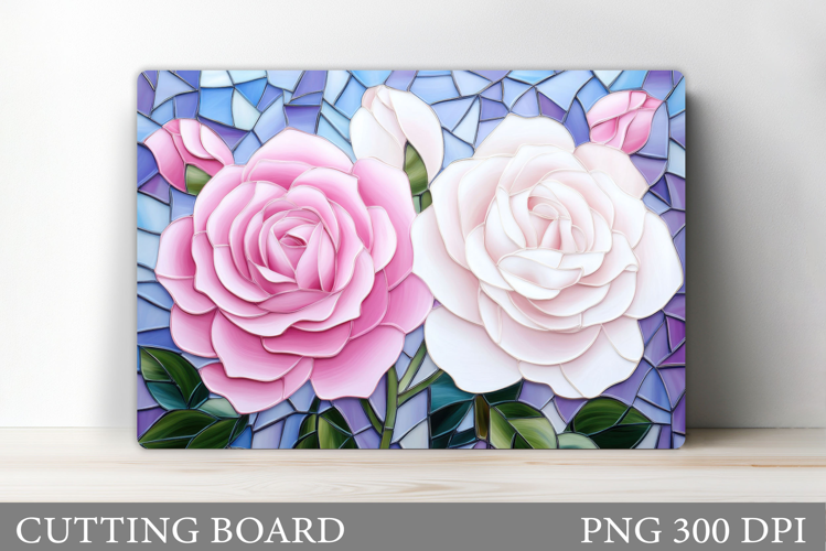 Roses Cutting Board. Flowers Cutting Board Sublimation
