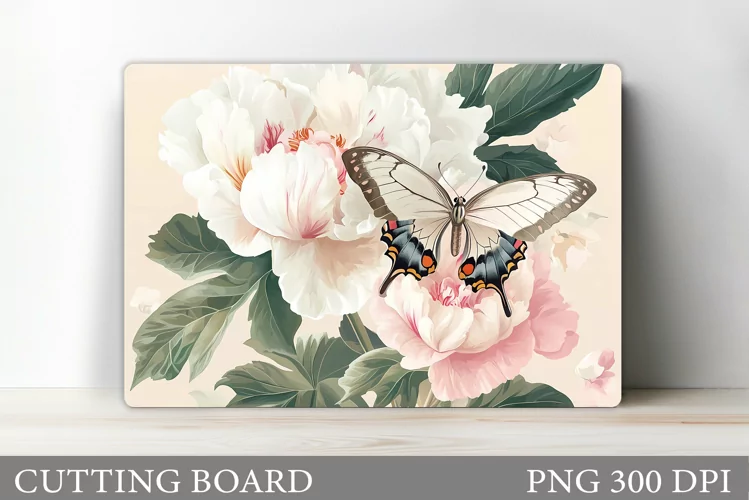 Butterfly Cutting Board Design. Butterfly Sublimation