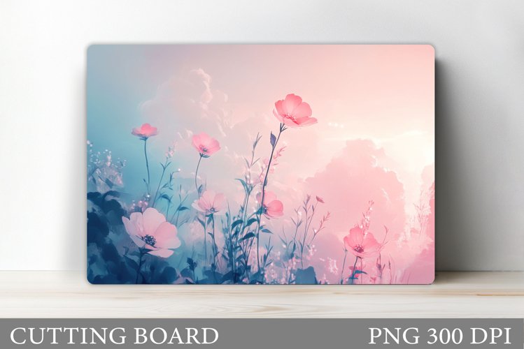Flowers Cutting Board Design. Flowers Kitchen Cutting Board example image 1