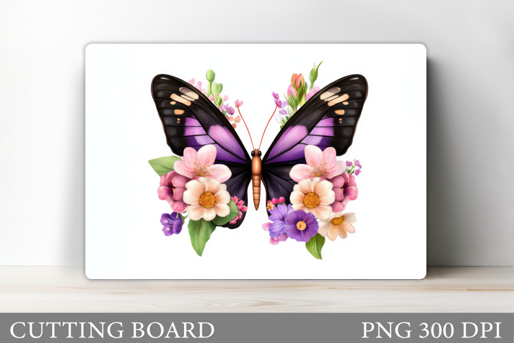 Butterfly Cutting Board. Flower Cutting Board Sublimation