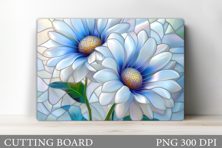 Daisy Flowers Cutting Board. Flowers Kitchen Cutting Design