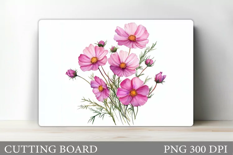 Flowers Cutting Board. Floral Cutting Board Design