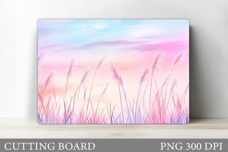 Wildflowers Cutting Board. Floral Cutting Board Sublimation