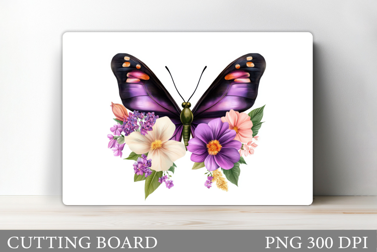 Butterfly Cutting Board. Flower Cutting Board Sublimation