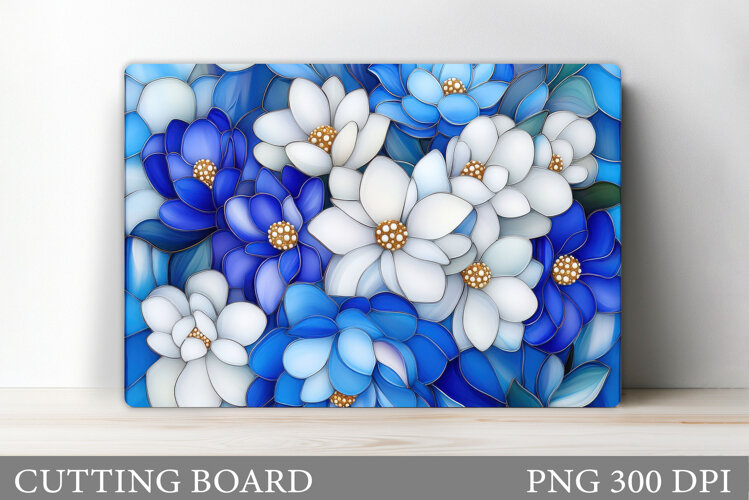 Flowers Cutting Board. Floral Cutting Board Sublimation example image 1