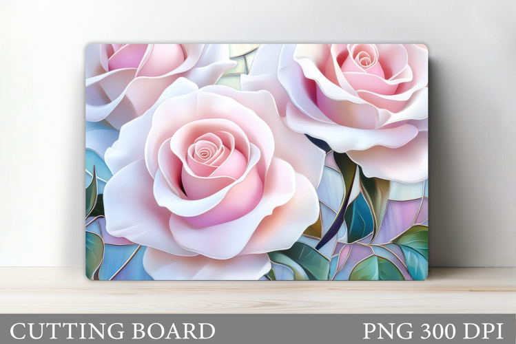 Roses Cutting Board. Flowers Cutting Board Sublimation