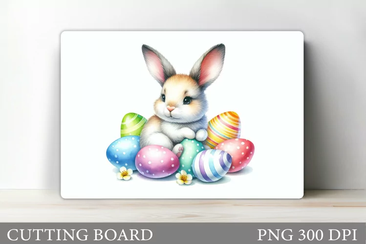 Easter Bunny Cutting Board. Easter Cutting Board Sublimation