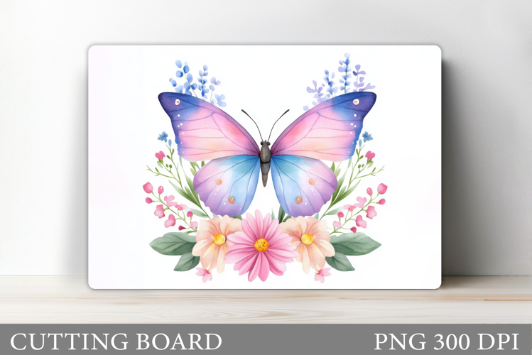 Butterfly Cutting Board. Flower Cutting Board Sublimation