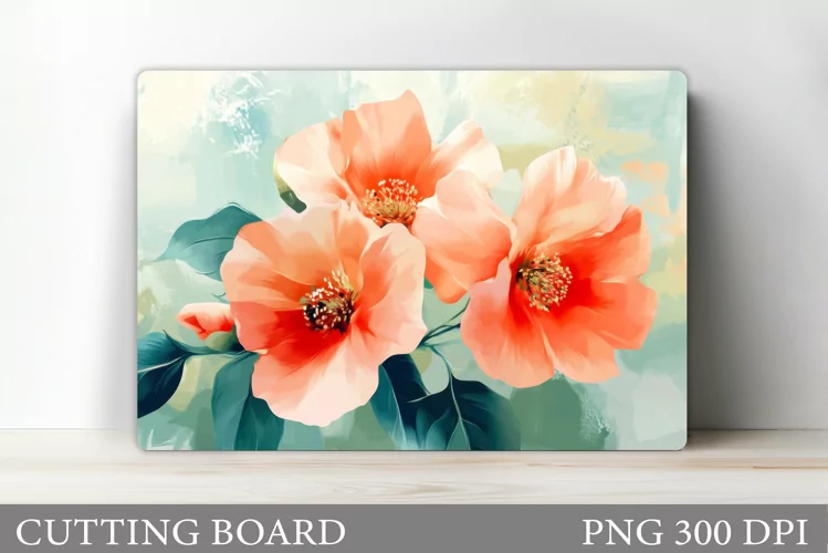 Flowers Cutting Board Design. Flowers Kitchen Cutting Board