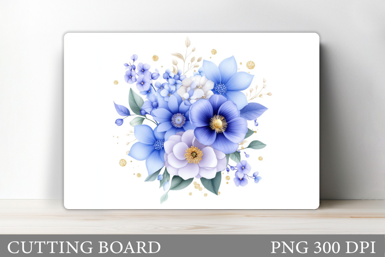 Flowers Cutting Board Sublimation. Wildflowers Cutting Board