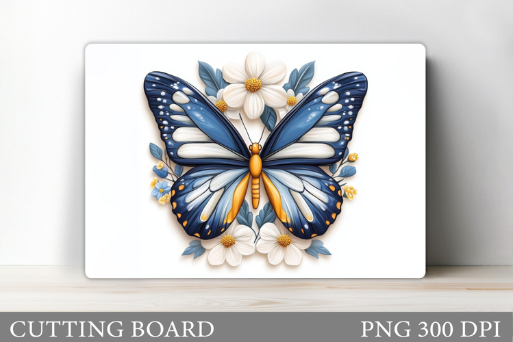 Butterfly Cutting Board. Flower Cutting Board Sublimation