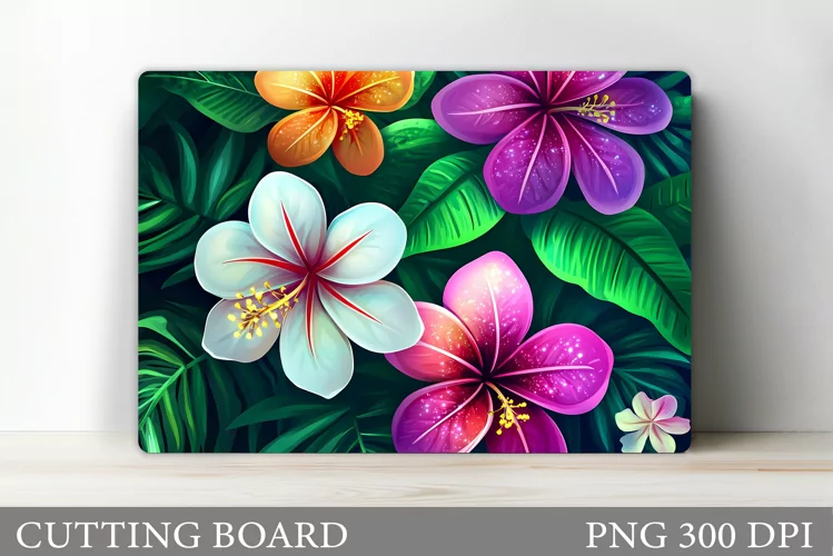Flowers Cutting Board. Floral Cutting Board Design