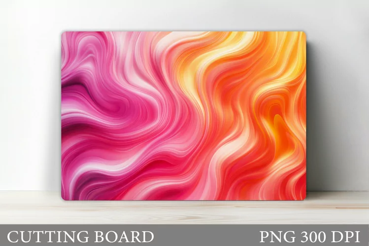 Abstraction Cutting Board Design. Abstraction Sublimation