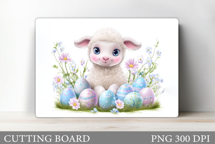 Easter Lamb Cutting Board. Easter Cutting Board Design