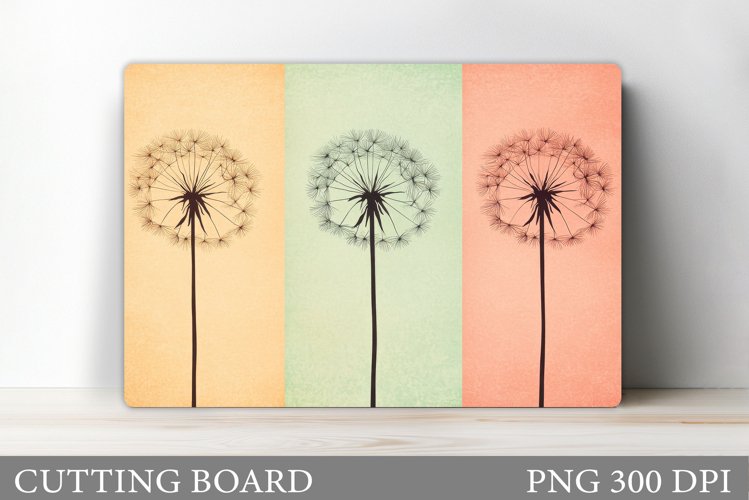 Dandelions Cutting Board. Flowers Kitchen Cutting Board example image 1