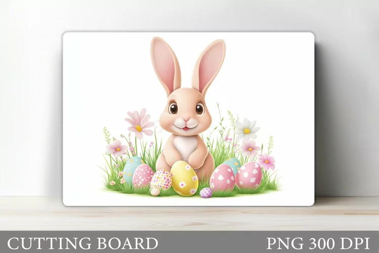 Easter Bunny Cutting Board. Easter Cutting Board Sublimation