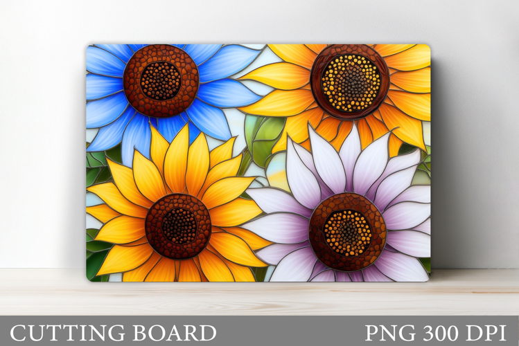 Sunflowers Cutting Board. Floral Cutting Board Design