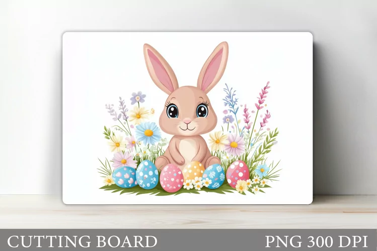 Easter Bunny Cutting Board. Easter Cutting Board Sublimation