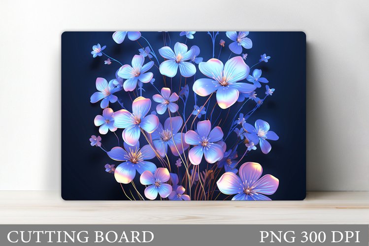 Flowers Cutting Board. Floral Cutting Board Design example image 1