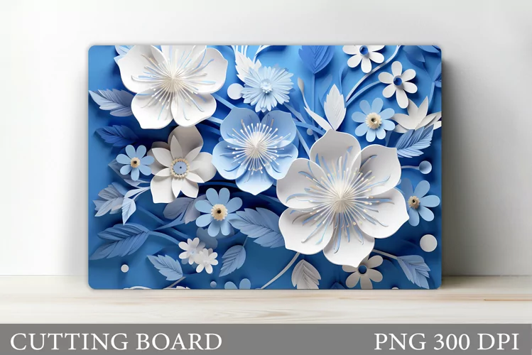 Flowers Cutting Board. Floral Cutting Board Design