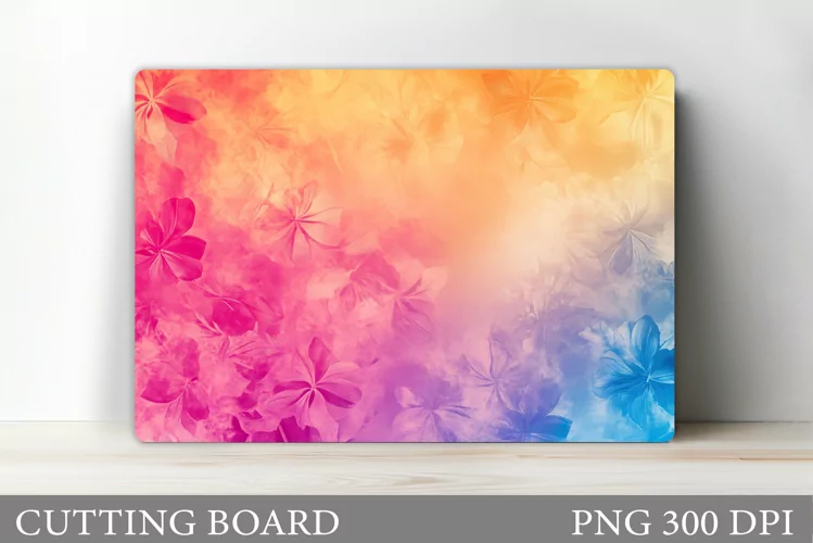 Abstraction Cutting Board. Watercolor Cutting Board Design