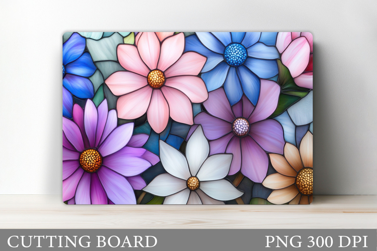 Flowers Cutting Board Sublimation. Wildflowers Cutting Board