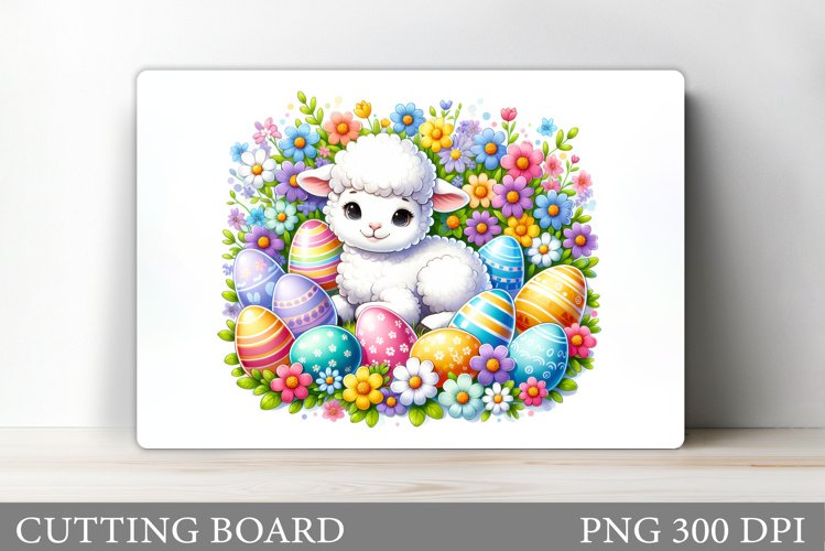 Lamb Easter Cutting Board Design. Easter Lamb Cutting Board