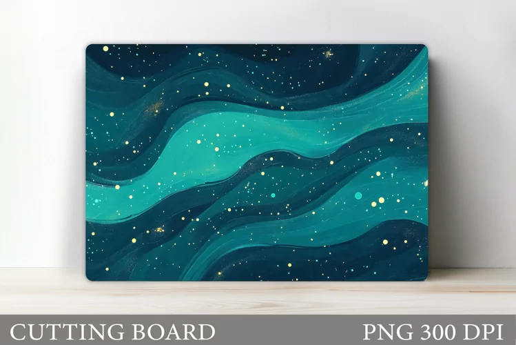 Abstraction Cutting Board Design. Watercolor Cutting Board