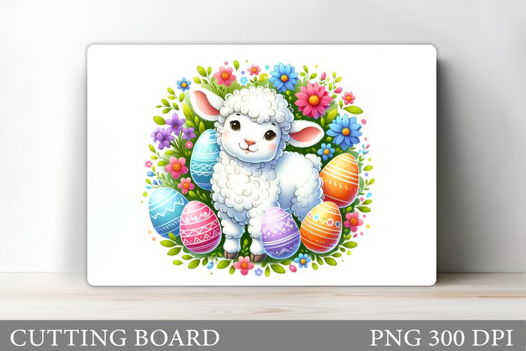 Easter Lamb Cutting Board. Easter Cutting Board Sublimation