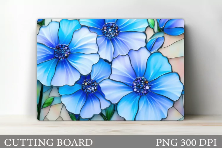Flowers Cutting Board. Floral Cutting Board Design