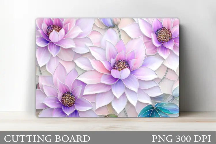 Flowers Cutting Board. Floral Cutting Board Sublimation