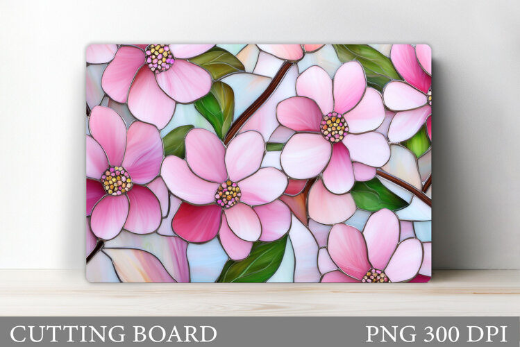 Flowers Cutting Board. Floral Cutting Board Sublimation example image 1