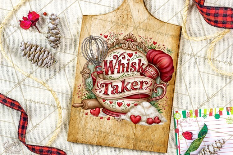 Kitchen Sayings, Cutting Board Quotes PNG, Vintage Tea Towel example image 1