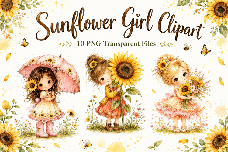 Sunflower Clipart Png Image 9