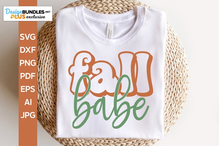 Fall Babe SVG | Fall Design example image 1