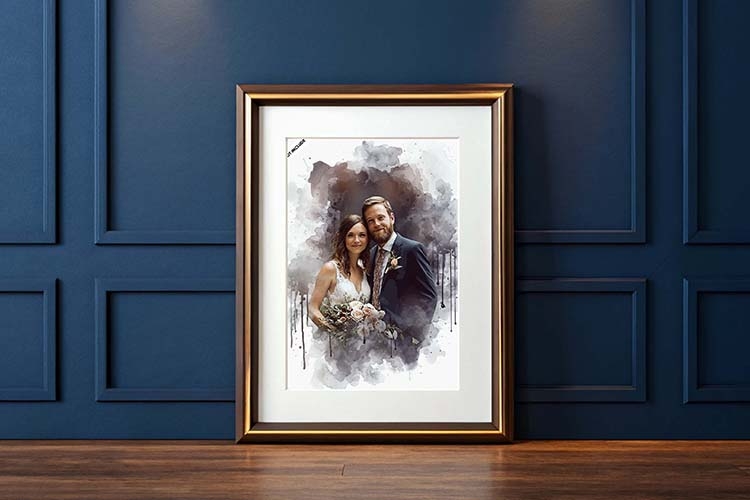 Hand-Painted Wedding Template