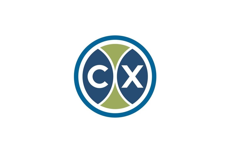 CX logo design. CX