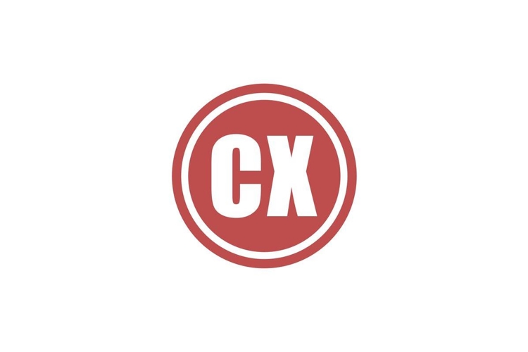 CX logo design. CX