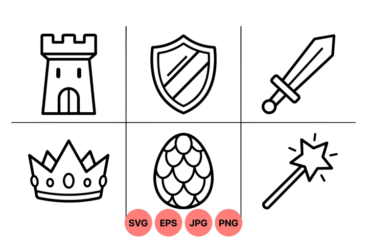 Dragon Shield Clipart Image 7