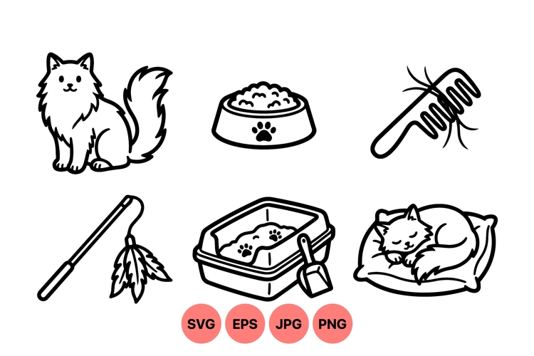 Cute Cat Illustration Image 17