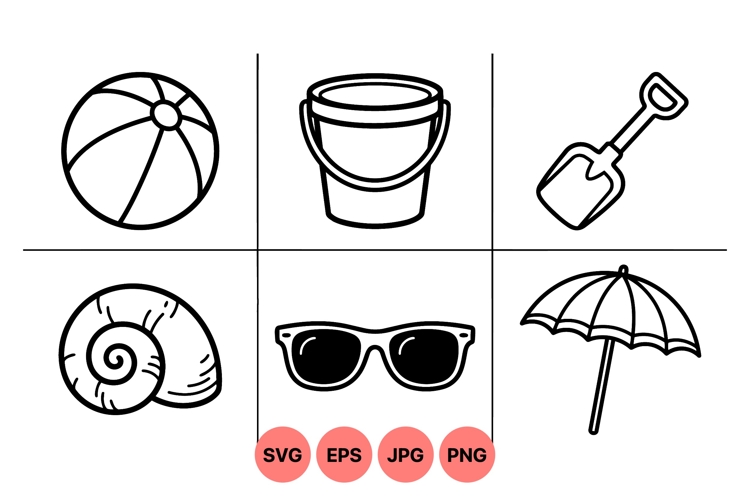  Summer Beach Clipart Image 2