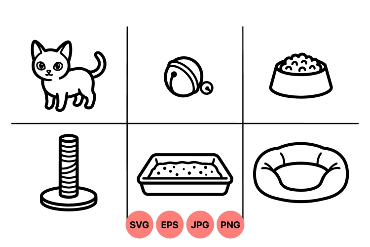 Cute Cat Illustration Image 16