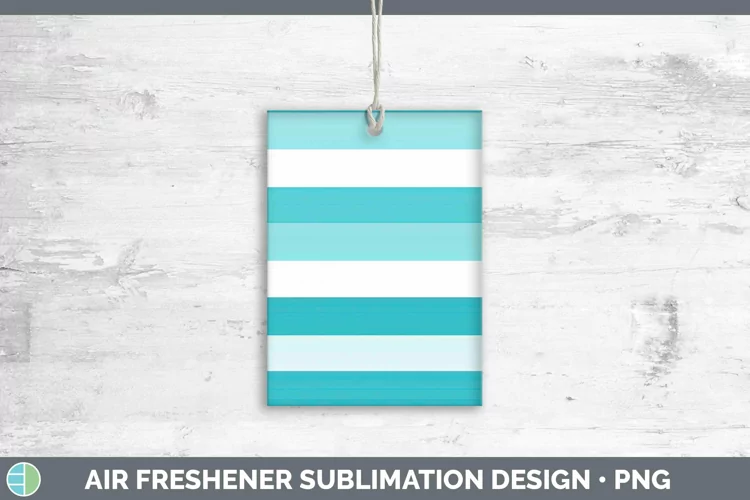 Cyan Air Freshener | Sublimation Car Freshener Designs