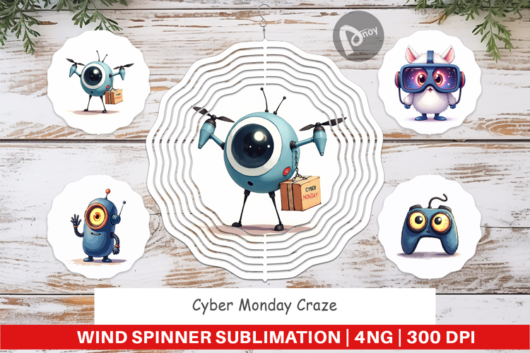 Cyber Monday Craze Wind Spinner